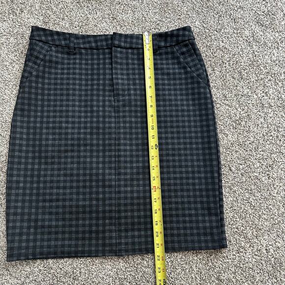 KUT from the Kloth black & gray plaid pencil skirt size 10 - Picture 7 of 8